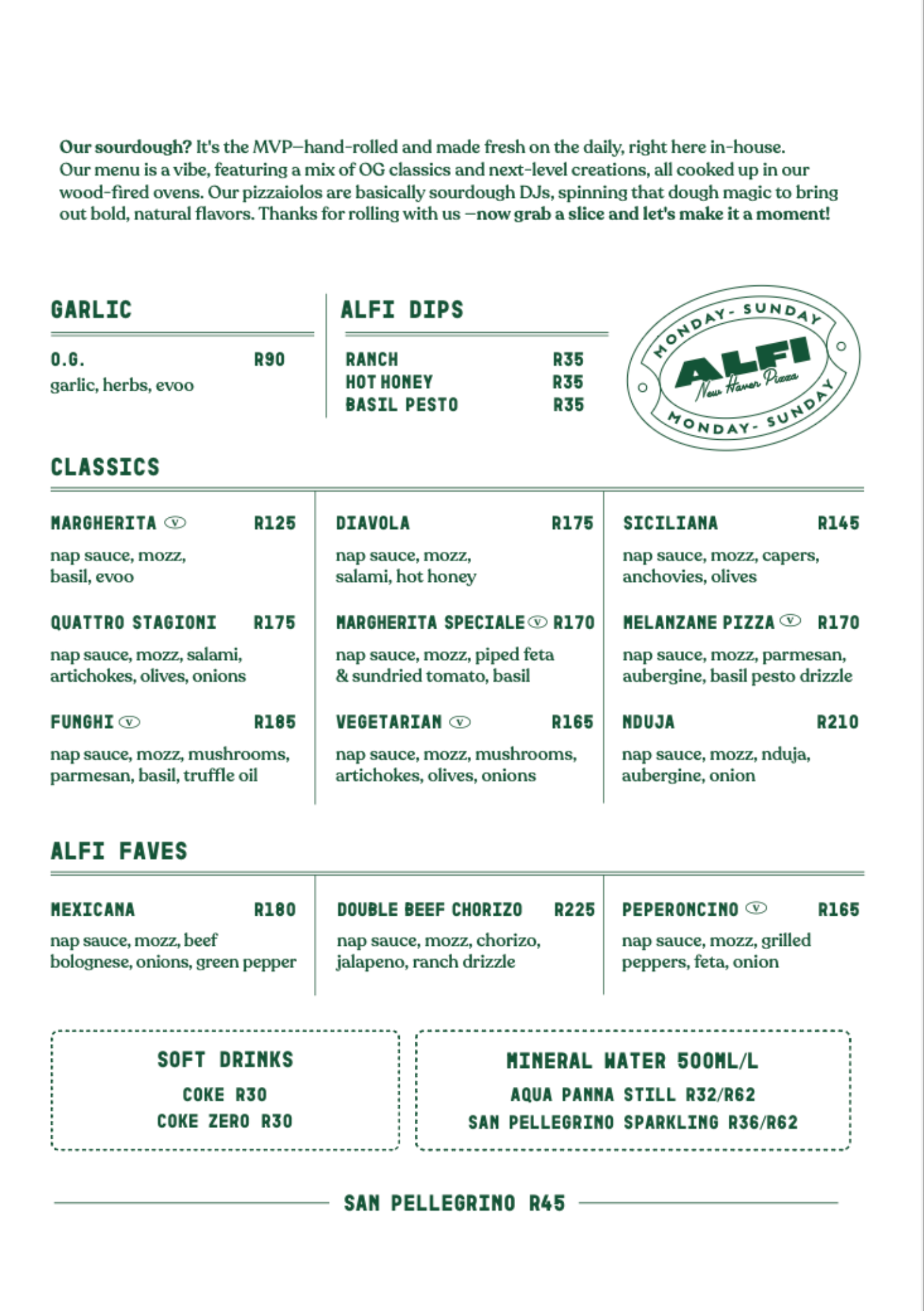 Alfi Menu Page 2